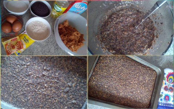 Makovo-jablkové rezy so želé a s čokopolevou (fotorecept) - obrázok 4