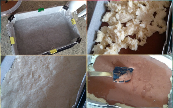 Kakaové kokosové rezy s čokopolevou (fotorecept) - obrázok 6