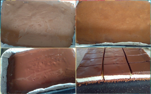 Kakaové kokosové rezy s čokopolevou (fotorecept) - obrázok 8