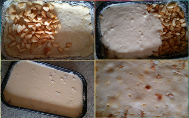 Tvarohovo-tvarohový jablčník (fotorecept) - obrázok 5