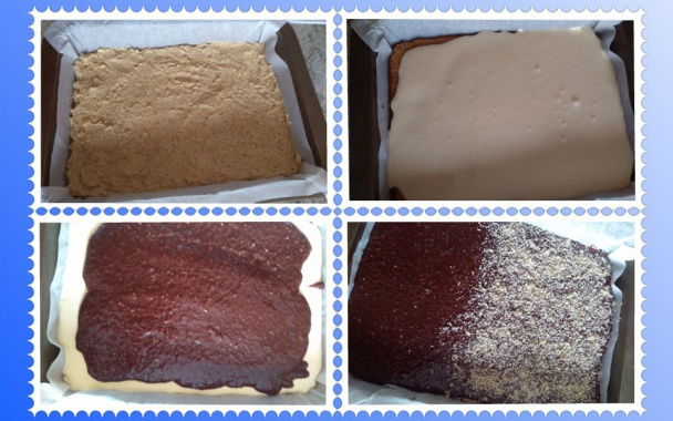 Orechové žĺtkovo-čokoládové rezy (fotorecept) - obrázok 6