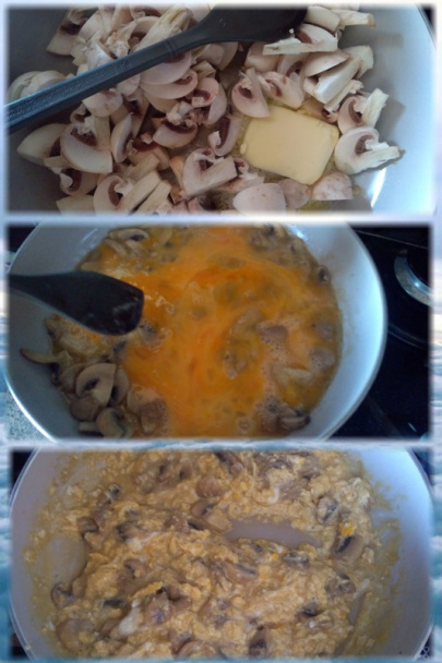 Praženica na masle s čerstvými šampiňónmi (fotorecept) - obrázok 1
