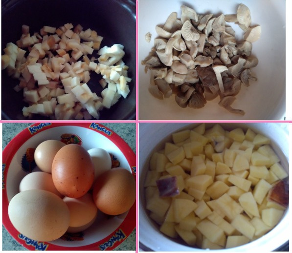 Praženica s čerstvými májovkami na slanine (fotorecept) - obrázok 2