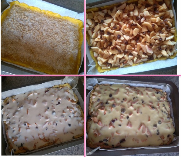 Zalievaný krehký jablkový koláč (fotorecept) - obrázok 5