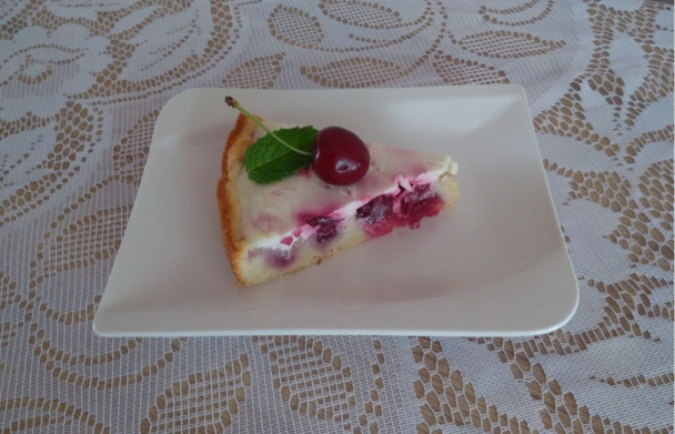 Čerešňový smotanový koláč - obrázok 4