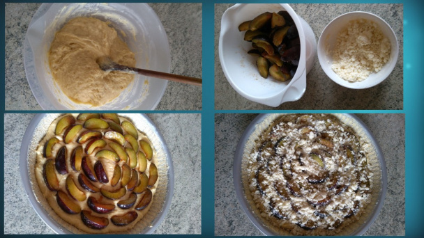 Rýchly slivkový koláč z jednoduchého drožďového cesta (fotorecept) - obrázok 5