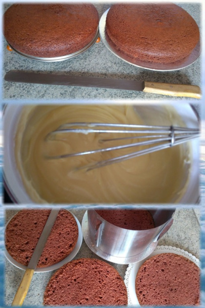 Hnedá zamatová torta s lesnými čučoriedkami (fotorecept) - obrázok 5