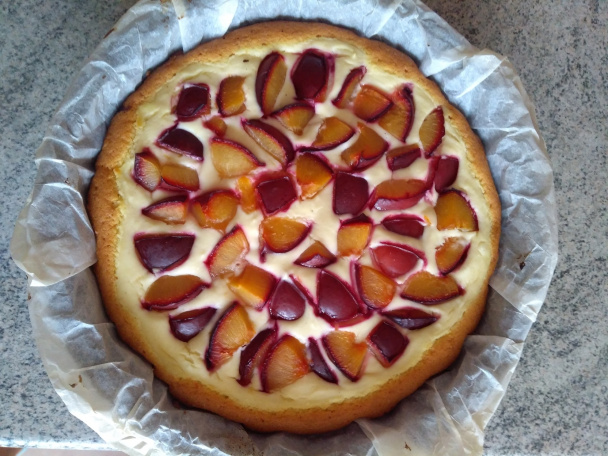 Tvarohový koláč s ringlotami  - obrázok 5