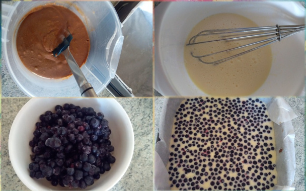 Čučoriedkový čokoládovo-tvarohový koláč (fotorecept) - obrázok 4