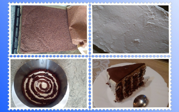 Rolovaná tvarohová torta s čokopolevou (fotorecept) - obrázok 9