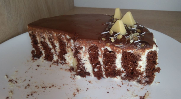 Rolovaná tvarohová torta s čokopolevou (fotorecept) - obrázok 10