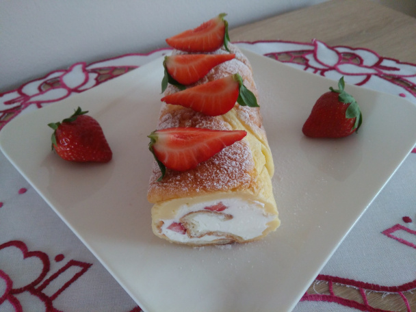 Jahodová roláda (fotorecept) - obrázok 4