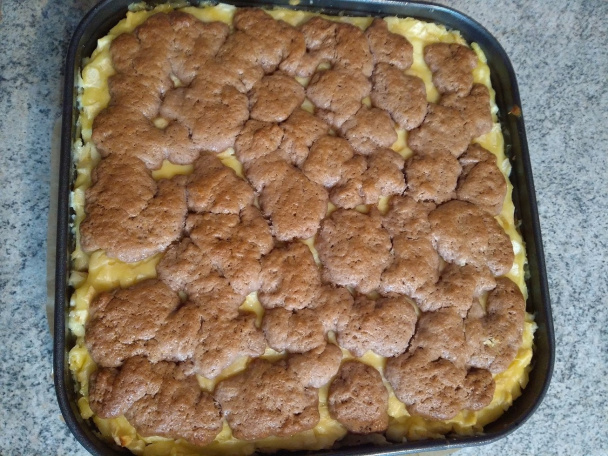 Krehký jablkový pudingový zákusok - obrázok 6