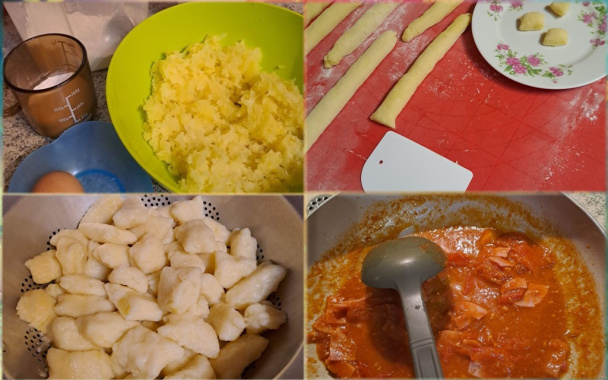 Domáce gnocchi s pestom a šunkou - obrázok 3