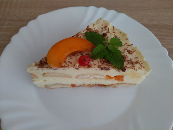 Pudingovo-tvarohová ovocná torta - obrázok 3