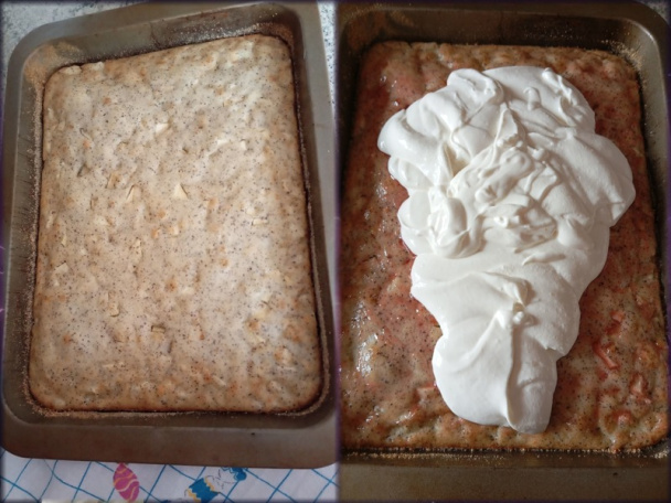 Jablkový koláč s makom a tvarohovým krémom - obrázok 4