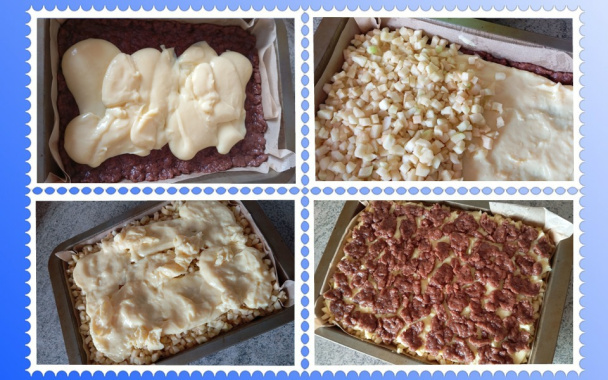 Jablčník s pudingom (fotorecept) - obrázok 4