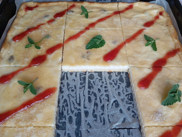 Tvarohom plnená palacinka z rúry (fotorecept) - obrázok 1