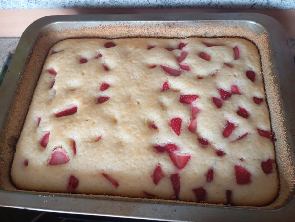 Bublanina s čerstvými jahodami  - obrázok 4