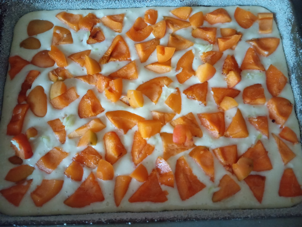 Cuketový koláč s marhuľami a mrveničkou (fotorecept) - obrázok 5