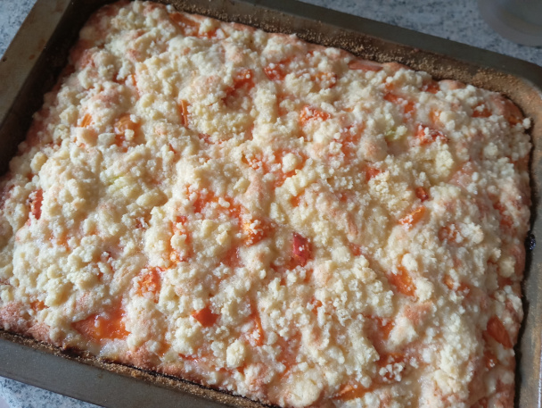 Cuketový koláč s marhuľami a mrveničkou (fotorecept) - obrázok 7