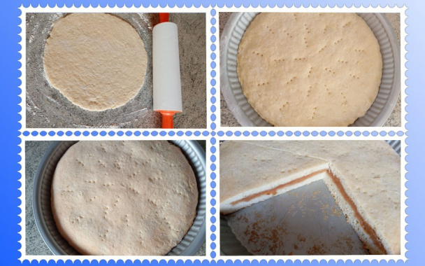 Jablčník z krehkého cesta s kyslou smotanou (fotorecept) - obrázok 8