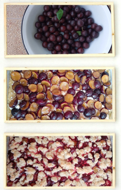 Rýchly krehký slivkový koláč s tvarohom (fotorecept) - obrázok 6