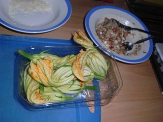 Plnené cuketové kvety - obrázok 1