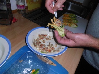 Plnené cuketové kvety - obrázok 2