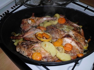 Pikantný zajac so zeleninou - obrázok 6