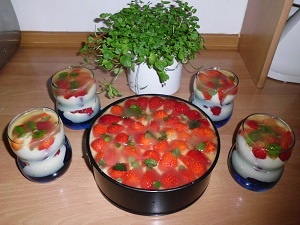 Jahodovo-tvarohová torta - obrázok 2