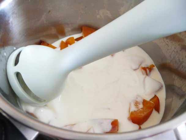 Tvarohové knedlíčky so slivkami a jogurtovo-broskyňovou polevou (fotorecept) - obrázok 8