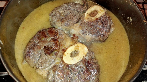 Ossobuco alla milanese s gremoládou a grilovanou polentou (fotorecept) - obrázok 3