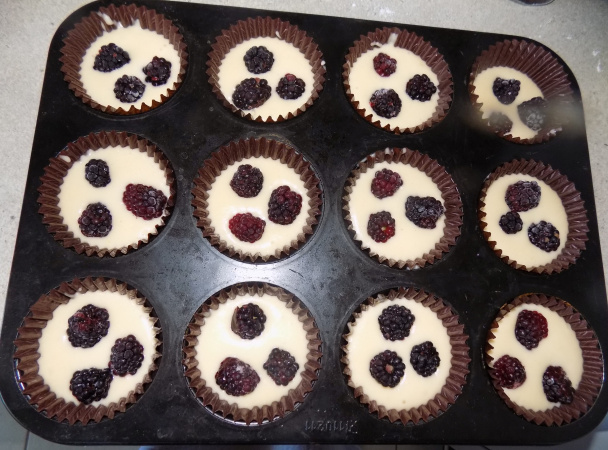 Černicové muffiny (fotorecept) - obrázok 3