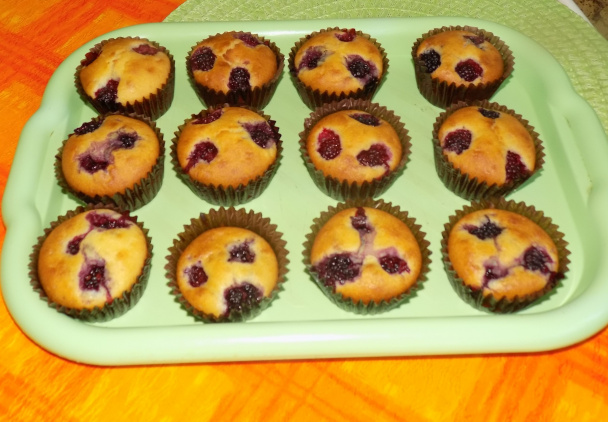 Černicové muffiny (fotorecept) - obrázok 4