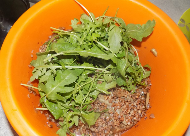 Pohánka s hubami a rukolou (fotorecept) - obrázok 5