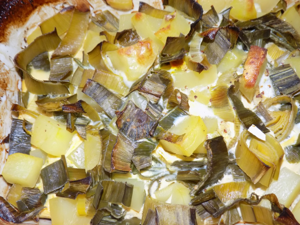 Pór zapečený so zemiakmi (fotorecept) - obrázok 5