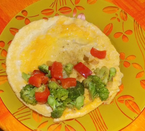Omeleta s brokolicovou náplňou (fotorecept) - obrázok 3