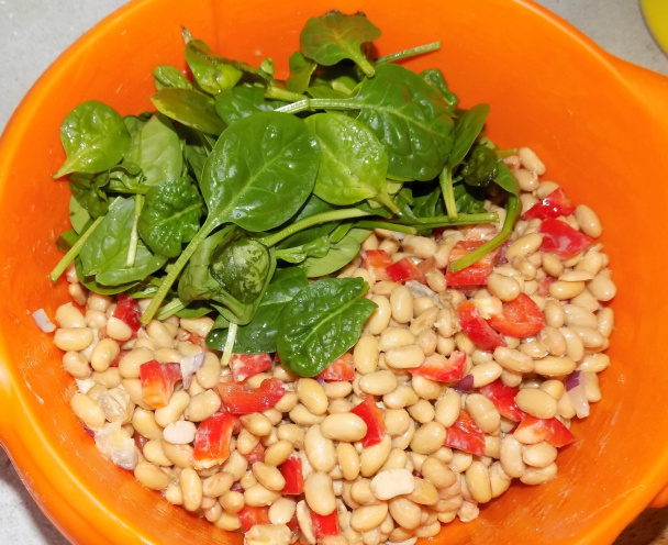 Sójový šalát so špenátom (fotorecept) - obrázok 2