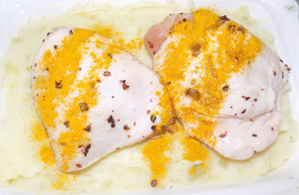 Kuracie stehná pečené so zemiakovo-kapustovou prílohou (fotorecept) - obrázok 5