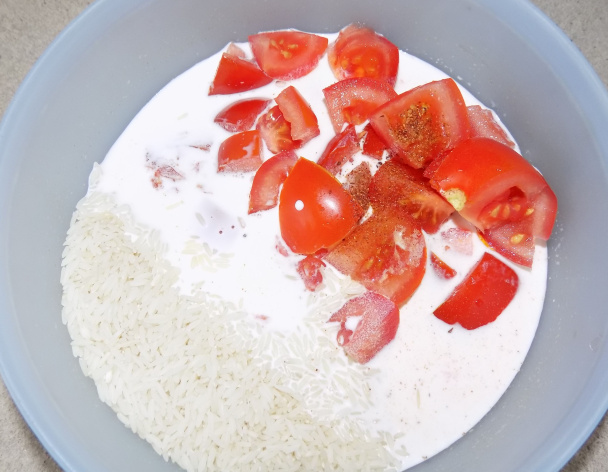 Pečená ryža s mäsovými guľkami (fotorecept) - obrázok 1