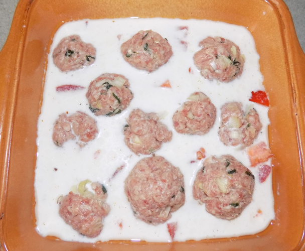 Pečená ryža s mäsovými guľkami (fotorecept) - obrázok 4