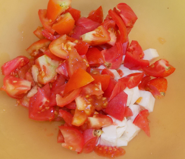 Cestovinový šalát s baklažánovou zálievkou (fotorecept) - obrázok 4