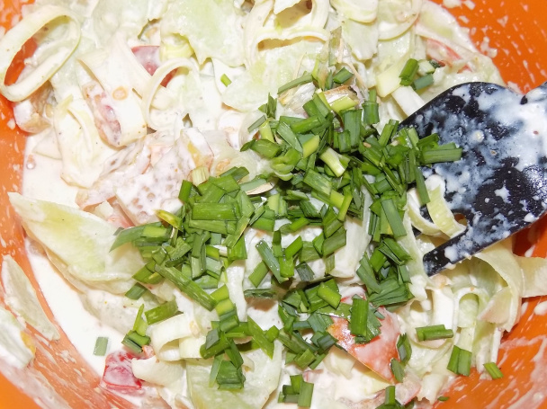 Zeleninový šalát so žltým melónom (fotorecept) - obrázok 5