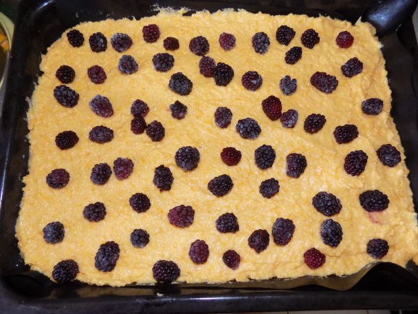 Koláč z oranžovej dyne/tekvice s černicami (fotorecept) - obrázok 5