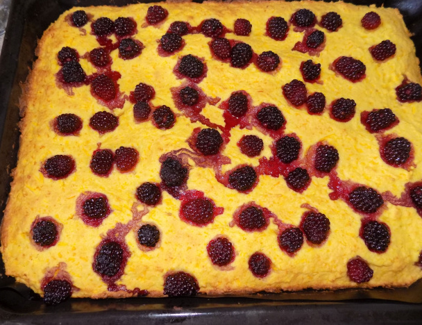 Koláč z oranžovej dyne/tekvice s černicami (fotorecept) - obrázok 6