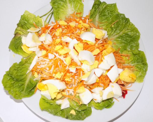 Vajíčkovo-zeleninový šalát (fotorecept) - obrázok 2