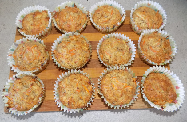 Jablkovo-mrkvové muffiny (fotorecept) - obrázok 4
