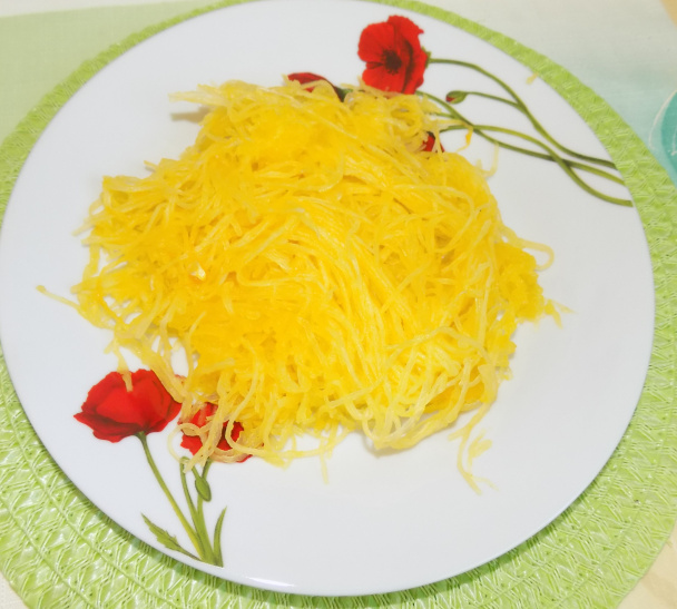 Špagetová tekvica s bravčovým mäsom (fotorecept) - obrázok 4