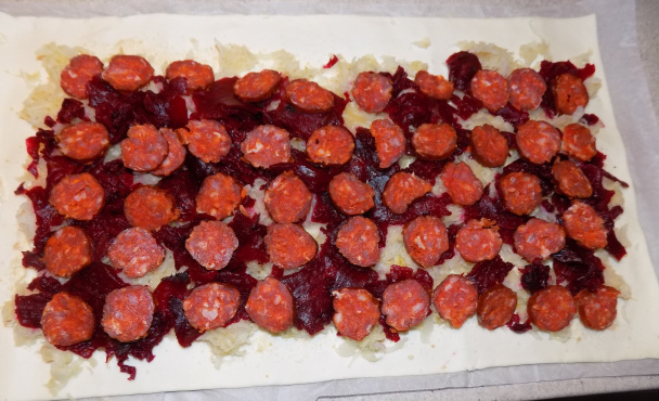 Slaná roláda s cviklou a kyslou kapustou (fotorecept) - obrázok 3